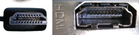Conector HDMI para transmisión de imagen y sonido en alta definición